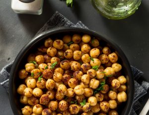 Geröstete Kichererbsen mit Gewürzen