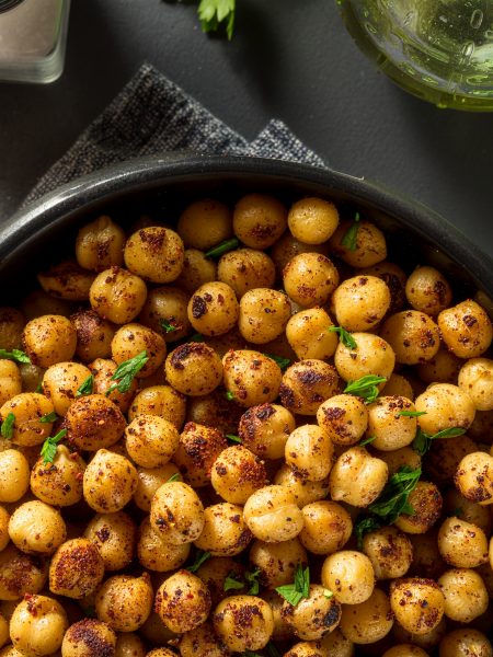 Geröstete Kichererbsen mit Gewürzen