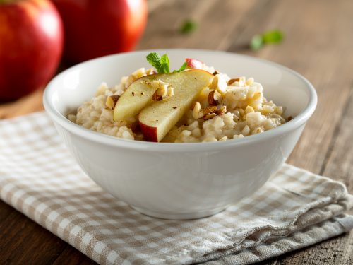 Protein-Porridge mit Apfel
