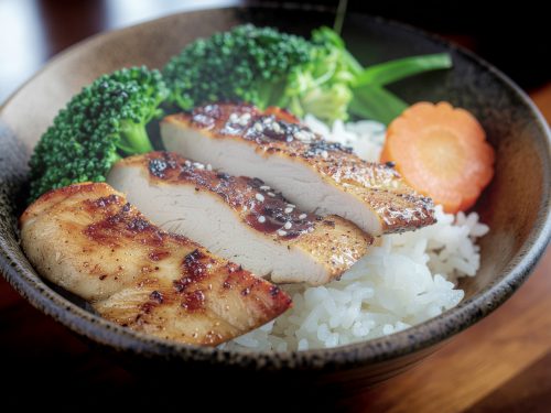 Chicken Teriyaki mit Reis & Gemüse