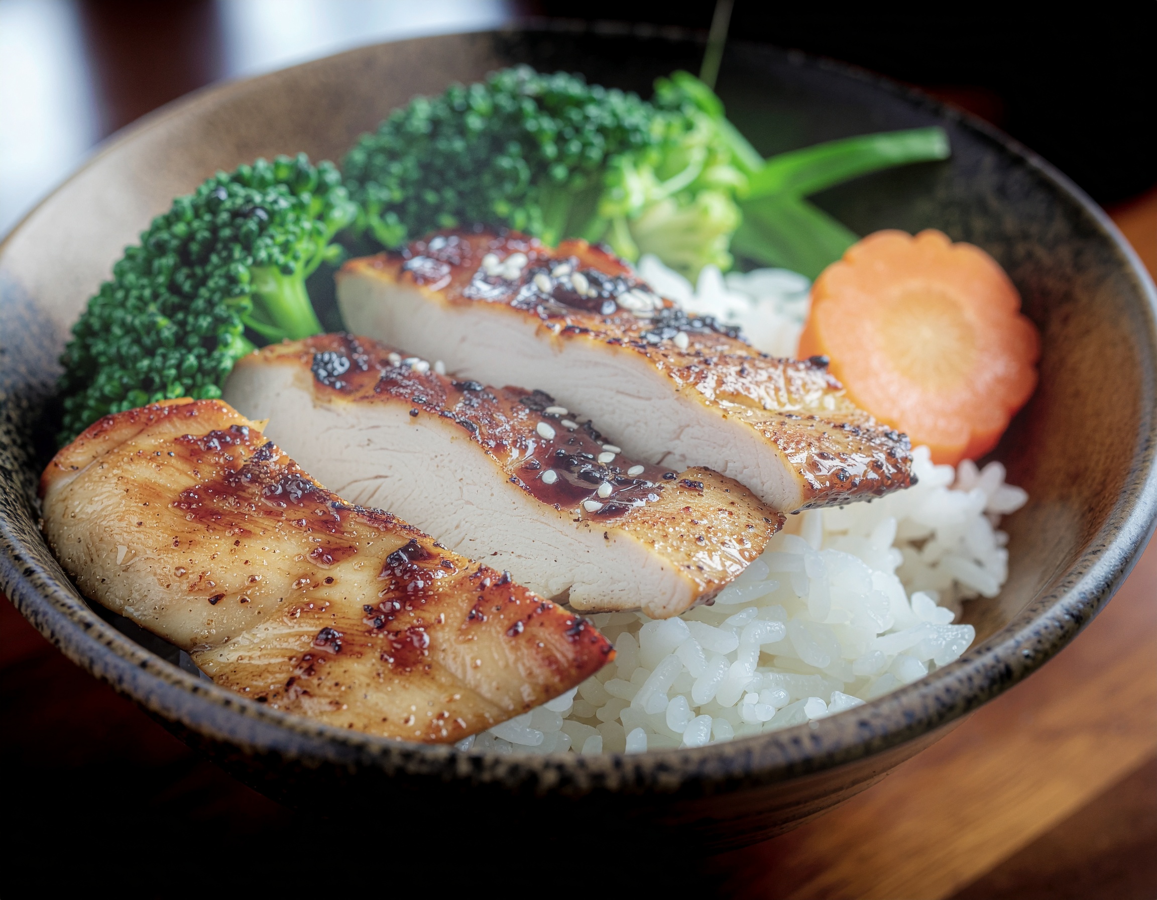 Chicken Teriyaki mit Reis & Gemüse