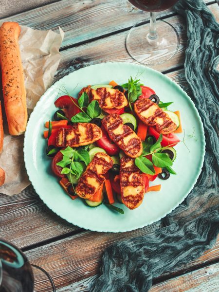 Ofengemüse mit Halloumi