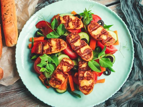 Ofengemüse mit Halloumi