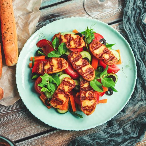 Ofengemüse mit Halloumi