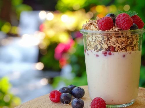 Overnight Oats mit Protein & Beeren