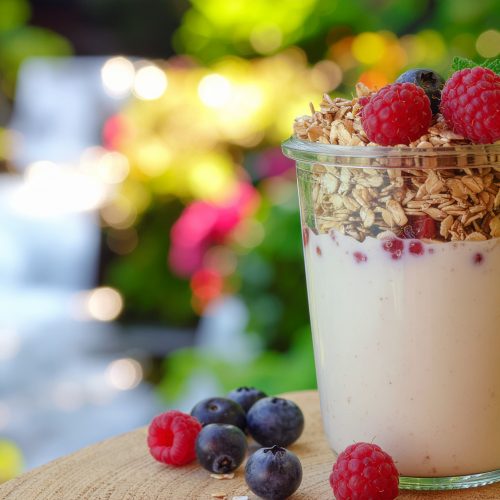 Overnight Oats mit Protein & Beeren