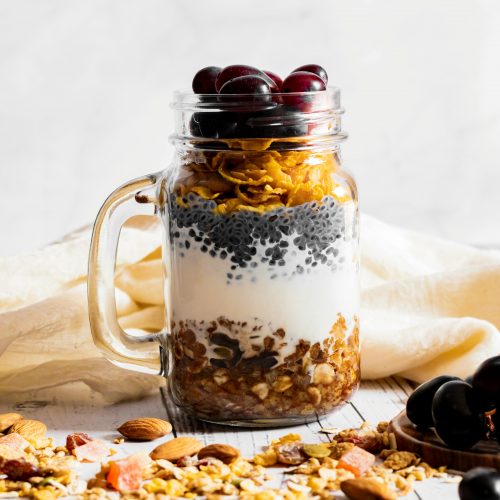 Protein-Chia-Pudding mit Beeren