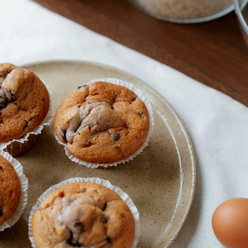 High-Protein Muffin Cottage Cheese & Beeren