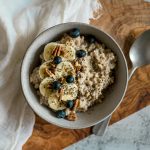 proteinreiches meal prep porridge frühstück