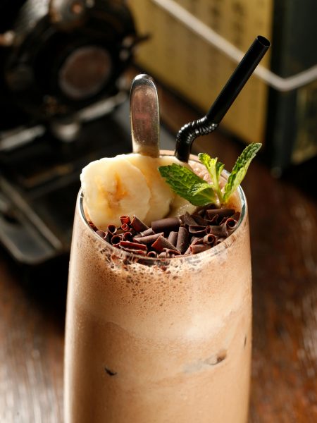 proteinshake rezept schoko banane im glas