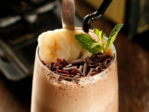 proteinshake rezept schoko banane im glas