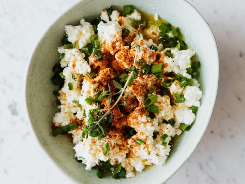 Eiersalat mit Hüttenkäse