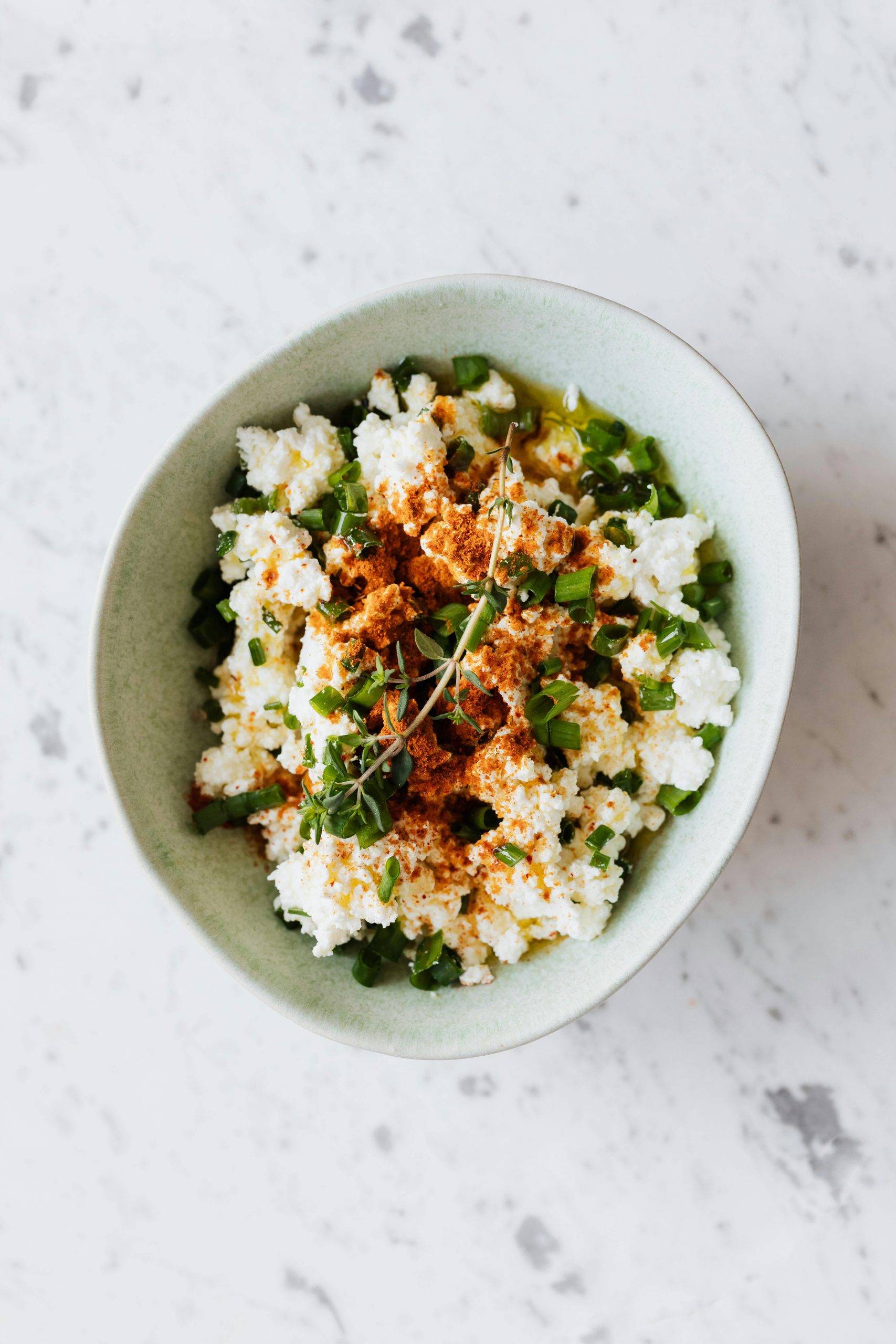Eiersalat mit Hüttenkäse